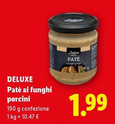 Deluxe - Patè Ai Funghi Porcini