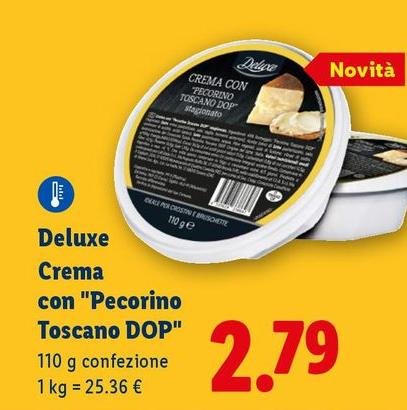Deluxe - Crema Con "Pecorino Toscano DOP"
