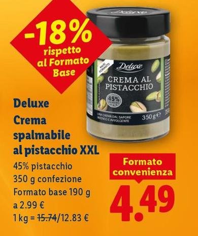 Deluxe - Crema Spalmabile Al Pistacchio Xxl