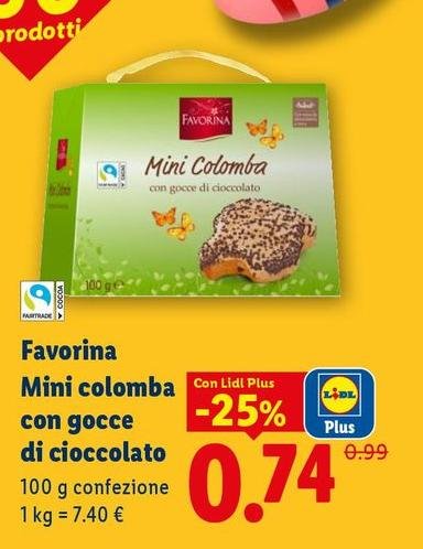 Favorina - Mini Colomba Con Gocce Di Cioccolato