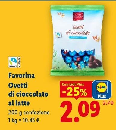 Olivetti - Favorina Di Cioccolato Al Latte