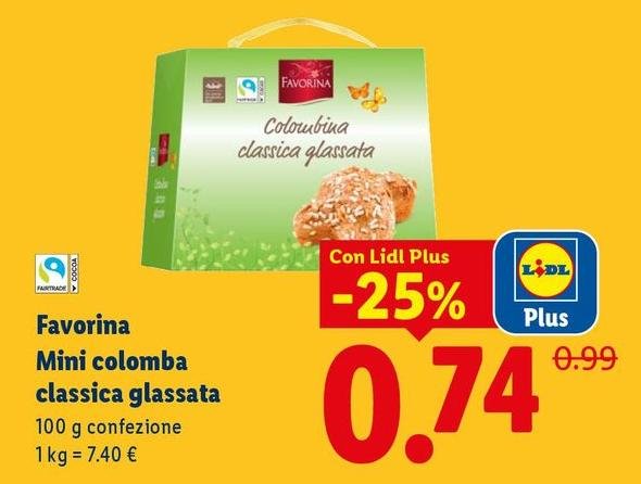 Favorina - Mini Colomba Classica Glassata