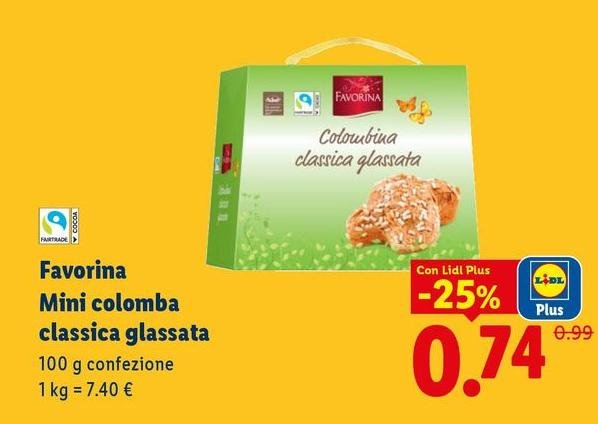 Favorina - Mini Colomba Classica Glassata