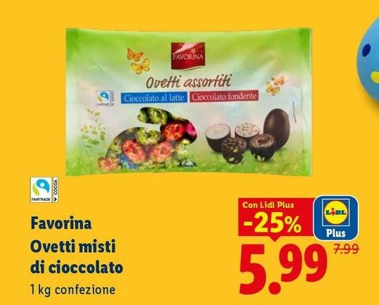Fairtrade - Favorina Ovetti Misti Di Cioccolato