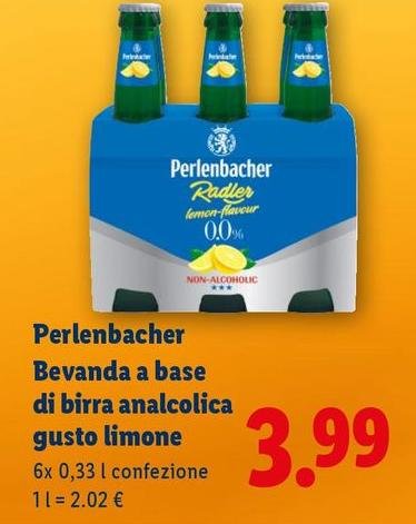 Perlenbacher - Bevanda A Base Di Birra Analcolica Gusto Limone
