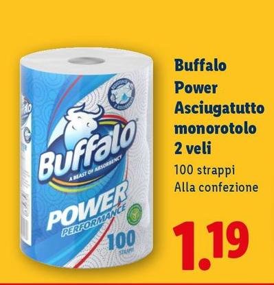 Buffalo -  Power Asciugatutto Monorotolo 2 Veli