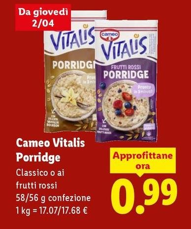 Cameo - Vitalis Porridge