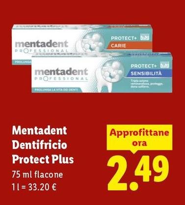 Mentadent - Dentifricio Protect Plus