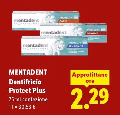 Mentadent - Dentifricio Protect Plus
