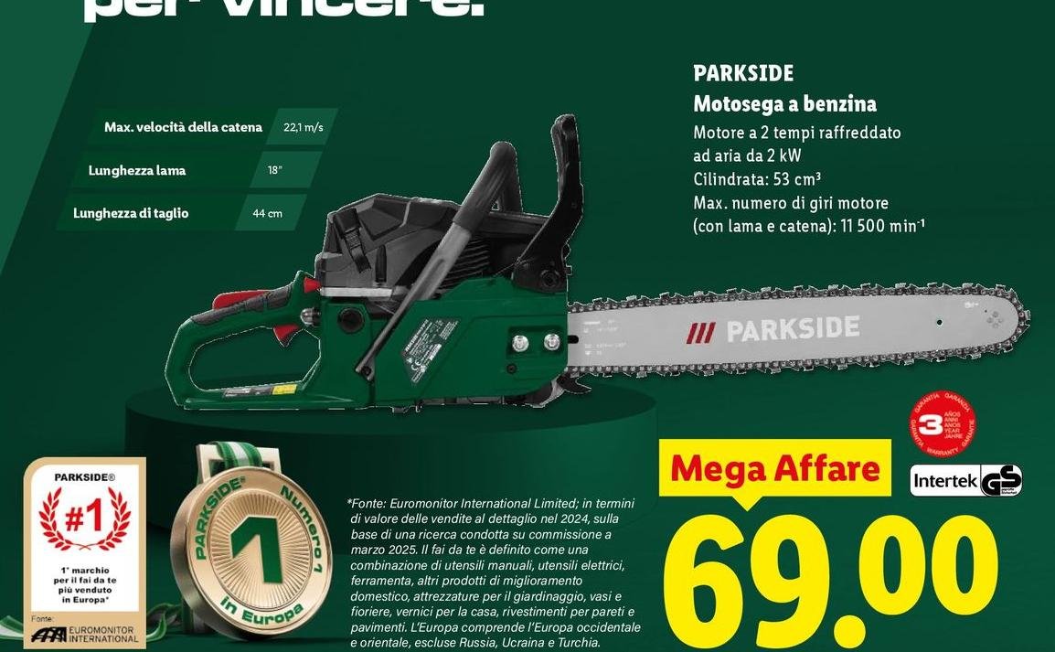 Parkside - Motosaga A Benzina
