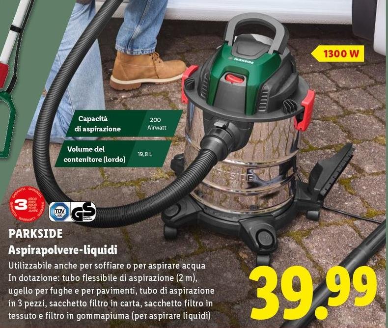 Parkside - Aspirapolvere-Liquidi