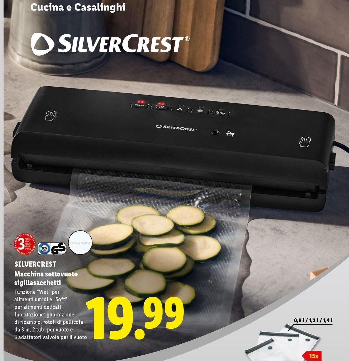 Silvercrest - Macchina Sottovuoto Sigillasacchetti