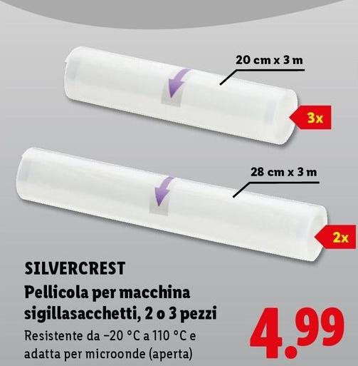 Silvercrest - Pellicola Per Macchina Sigillasacchetti, 2 O 3 Pezzi