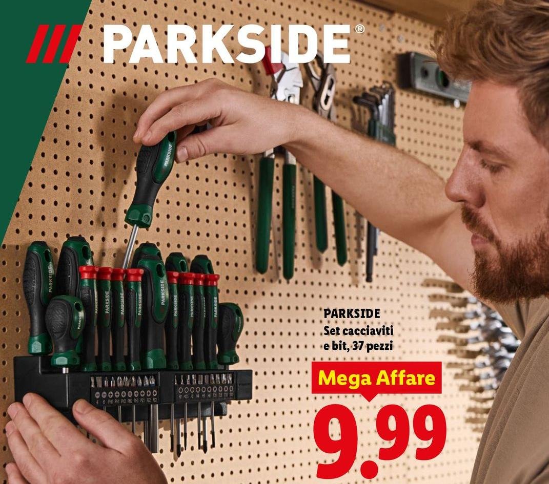 Parkside - Set Cacciaviti E Bit, 37 Pezzi
