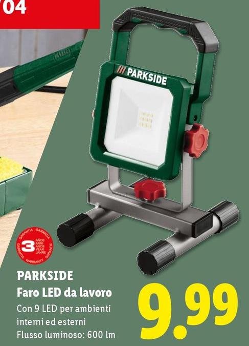 Parkside - Faro Led Da Lavoro