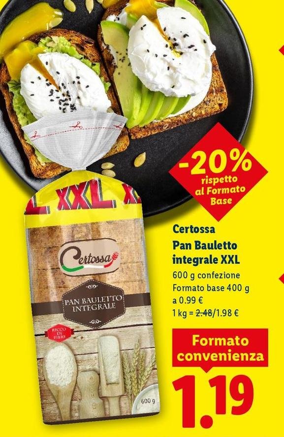 Certossa - Pan Bauletto Integrale Xxl