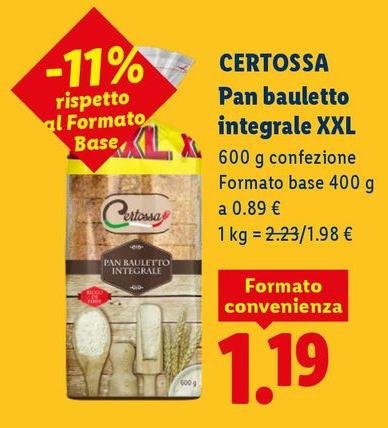 Certossa - Pan Bauletto Integrale XXL