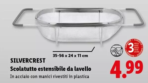 Silvercrest - Scolatutto Estensibile Da Lavello