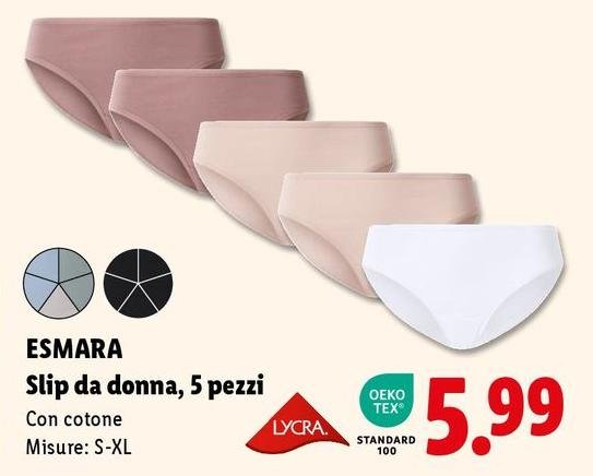 Esmara - Slip Da Donna, 5 Pezzi
