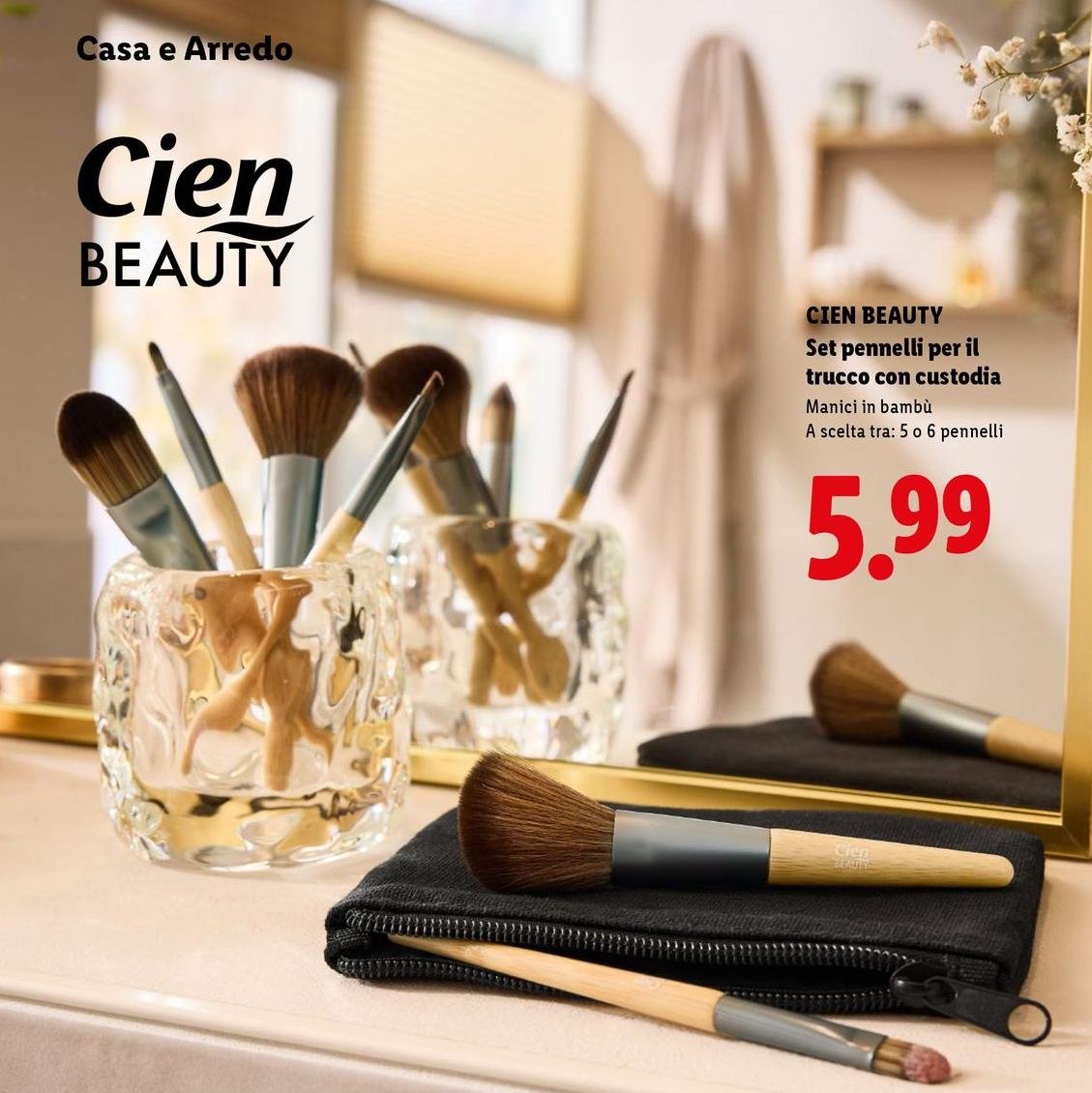 Casa - Set Pennelli Per Il Trucco Con Custodia