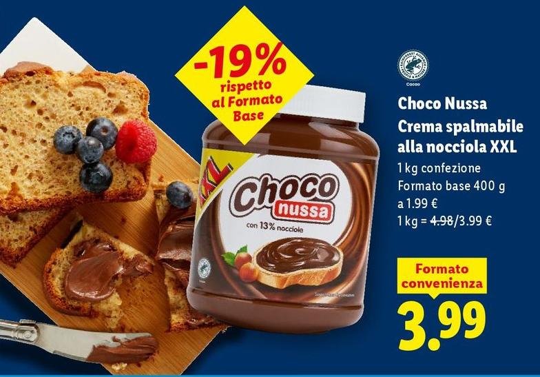 Choco Nussa - Crema Spalmabile Alla Nocciola Xxl