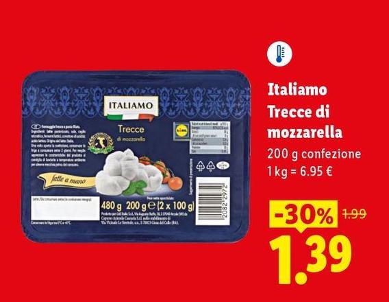 Italiamo - Trecce Di Mozzarella