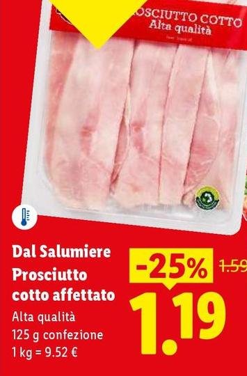 Dal Salumiere - Prosciutto Cotto Affettato