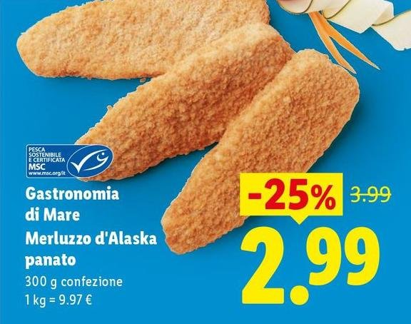 Gastronomia Di Mare Merluzzo D'Alaska Panato