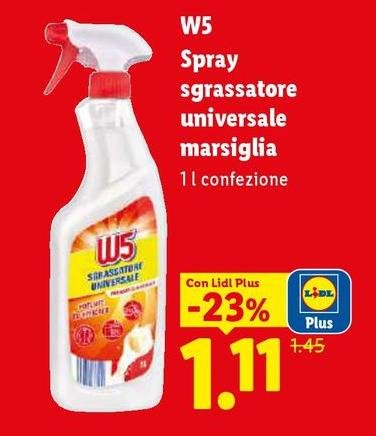 W5 -  Spray Sgrassatore Universale Marsiglia