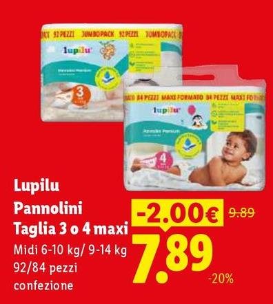 Lupilu - Pannolini Taglia 3 O 4 Maxi