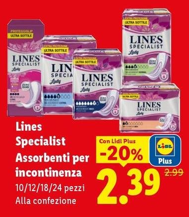 Lines - Specialist Assorbenti Per Incontinenza