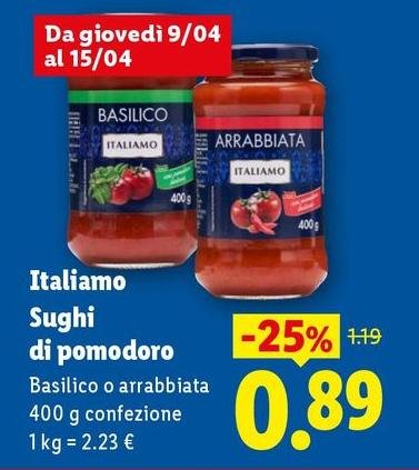Italiamo - Sughi Di Pomodoro