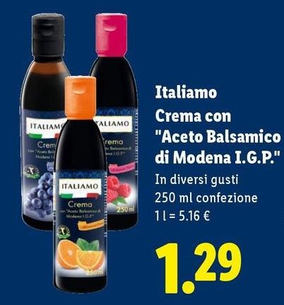 Italiamo - Crema Con "Aceto Balsamico Di Modena I.G.P.''