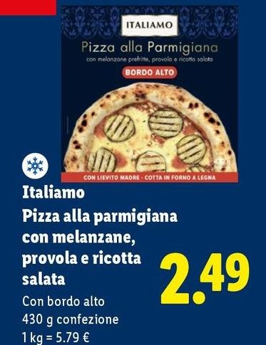 Italiamo - Pizza Alla Parmigiana Con Melanzane/Provola E Ricotta Salata