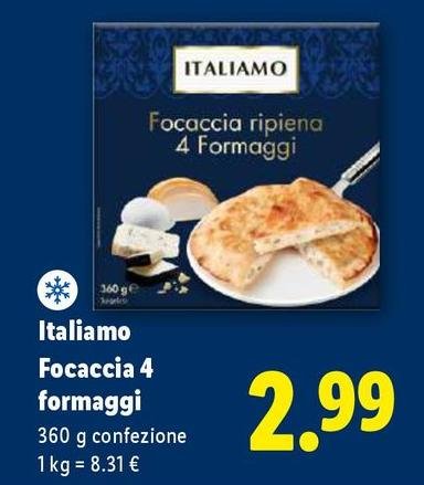 Italiamo - Focaccia 4 Formaggi