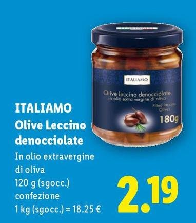 Italiamo - Olive Leccino Denocciolate