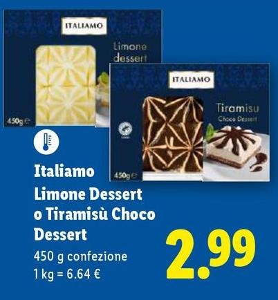 Italiamo - Limone Dessert O Tiramisu Choco Dessert