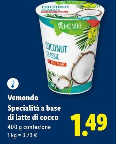 Vemondo - Specialita A Base Di Latte Di Cocco