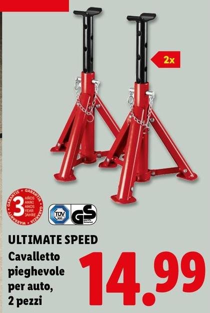 Ultimate Speed - Cavalletto Pieghevole Per Auto 2 Pezzi