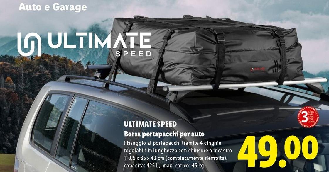 Ultimate Speed - Borsa Portapacchi Per Auto