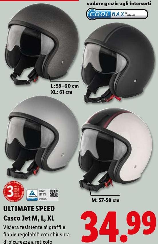 Ultimate Speed - Casco Jet M, L, XL