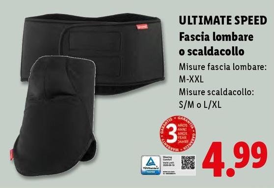 Ultimate Speed -  Fascia Lombare O Scaldacollo