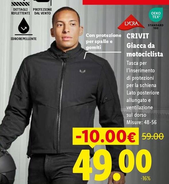 Crivit - Giacca Da Motociclista