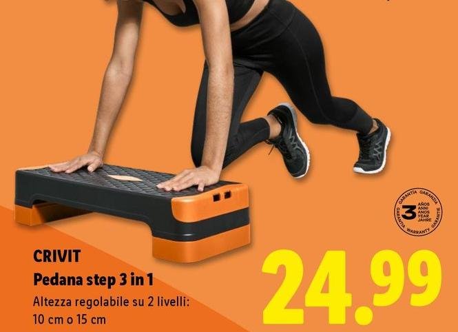 Crivit - Pedana Step 3 In 1