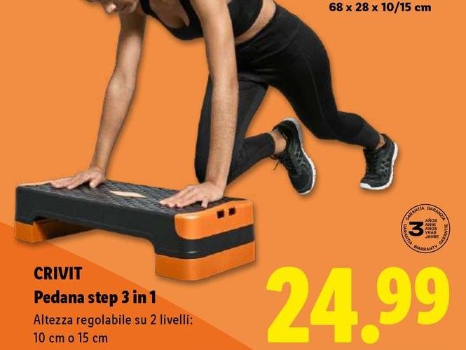Crivit - Pedana Step 3 In 1