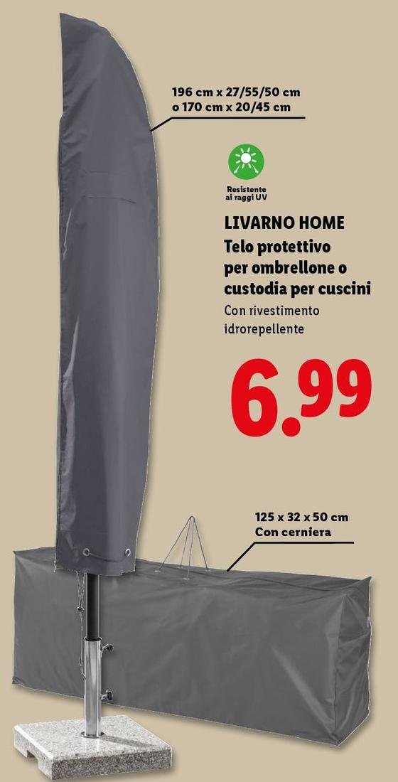 Livarno Home - Tele Protettivo Per Ombrellone O Custodia Per Cuscini