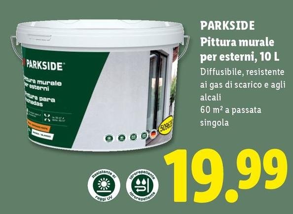 Parkside - Pittura Murale Per Esterni 10 L