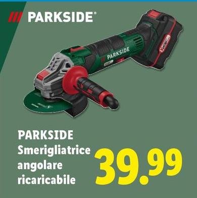 Parkside -  Smerigliatrice Angolare Ricaricabile