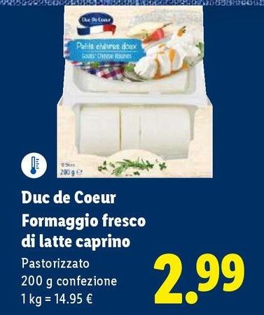 Duc De Coeur - Formaggio Fresco Di Latte Caprino