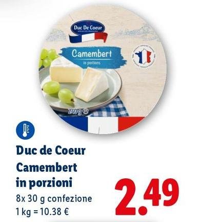 Duc De Coeur - Camembert In Porzioni
